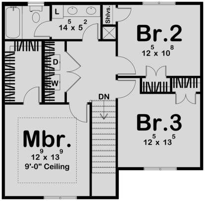 Second Floor for House Plan #963-00823
