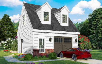 House Plan House Plan #29639 Angled Front Elevation