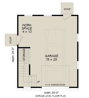 Garage Floor for House Plan #940-00869