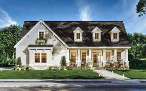 Modern Farmhouse House Plan #4195-00060 Elevation Photo