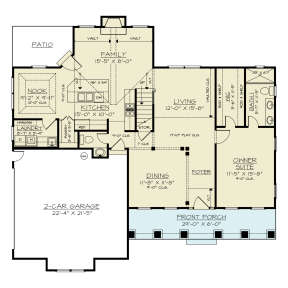 Main Floor  for House Plan #4195-00060