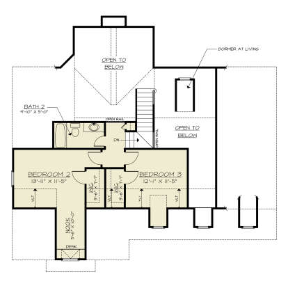 Second Floor for House Plan #4195-00060