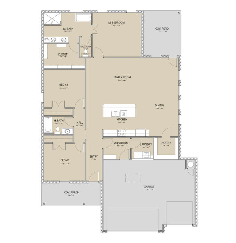 House Plan House Plan #29641 Drawing 1