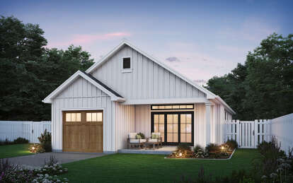 Modern Farmhouse House Plan #2559-00987 Elevation Photo