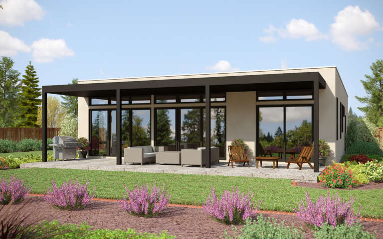 Contemporary House Plan #2559-00988 Elevation Photo