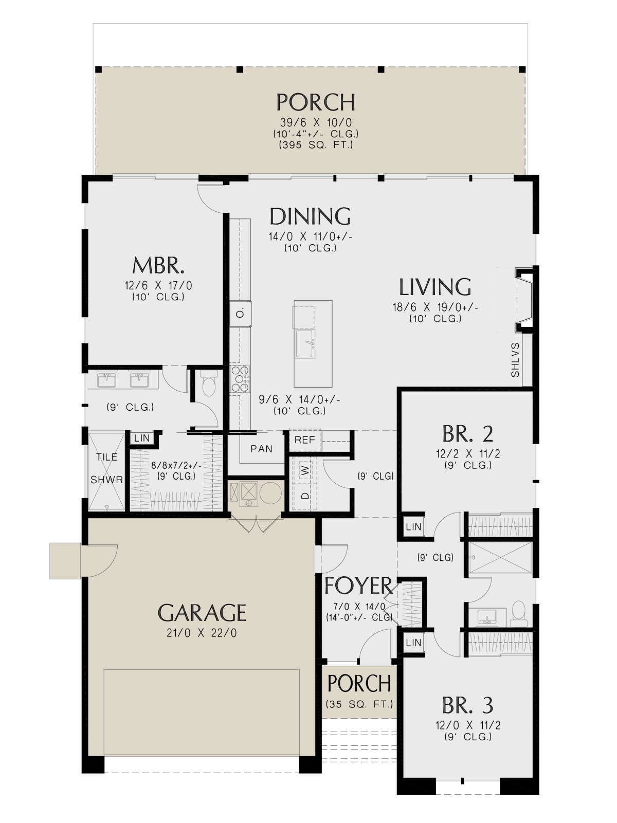 Contemporary Plan - 1,743 Square Feet, 3 Bedrooms, 2 Bathrooms | Floor ...