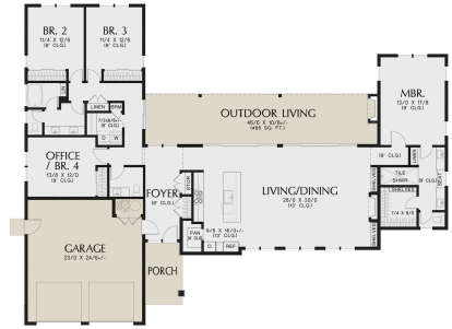 House Plan House Plan #29646 Drawing 1