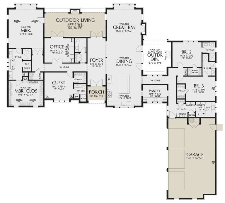 House Plan House Plan #29647 Drawing 1