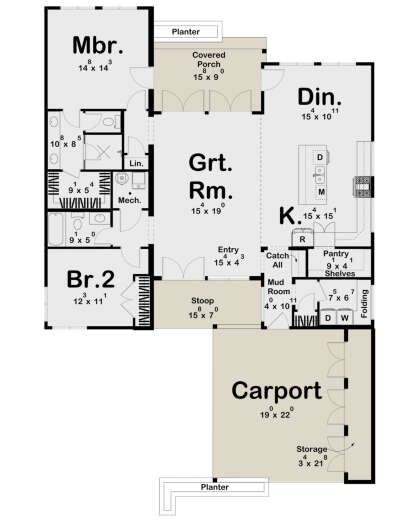 Main Floor  for House Plan #963-00824
