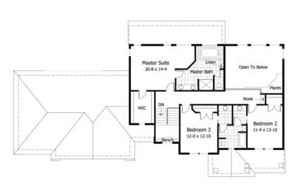 Second Floor for House Plan #098-00052