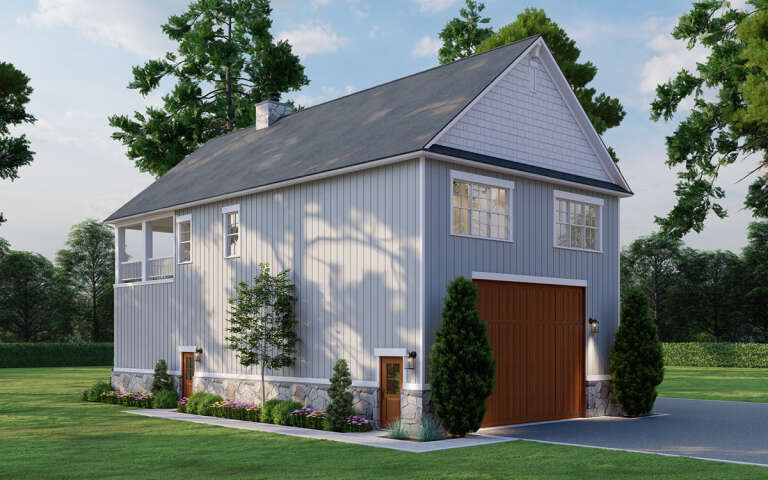 Lake Front House Plan #8318-00358 Elevation Photo