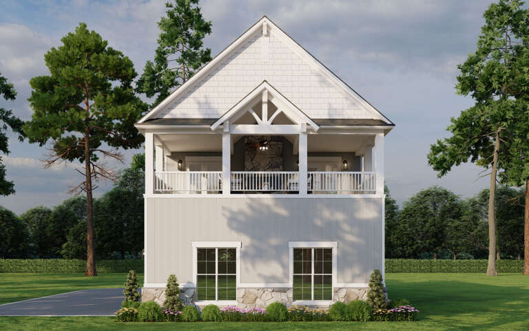Lake Front House Plan #8318-00358 Elevation Photo