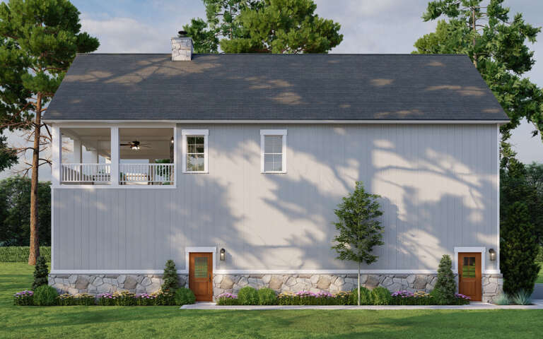 Lake Front House Plan #8318-00358 Elevation Photo