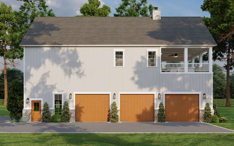 Lake Front House Plan #8318-00358 Elevation Photo