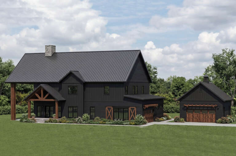 House Plan House Plan #29652 Angled Front Elevation