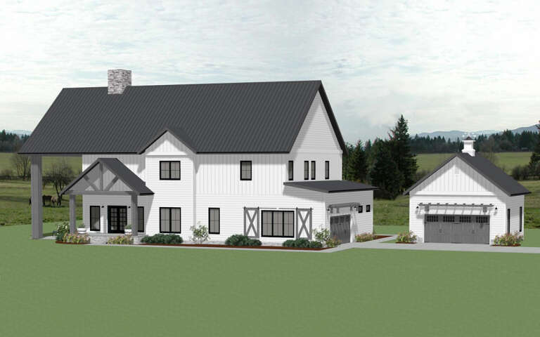 House Plan House Plan #29652 Angled Front Elevation