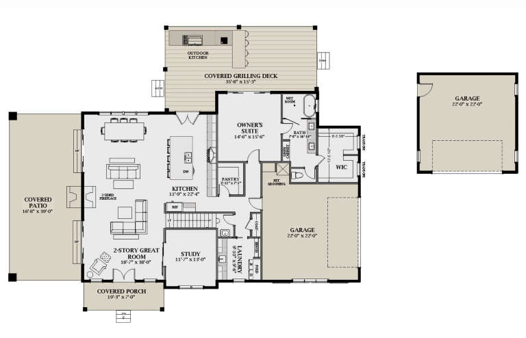 House Plan House Plan #29652 Drawing 1