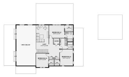 Second Floor for House Plan #6849-00153