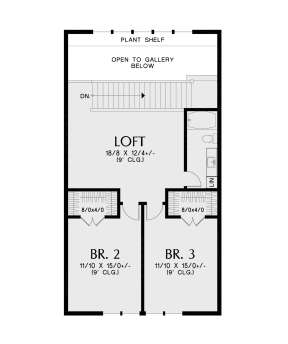 Second Floor for House Plan #2559-00995