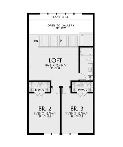 Second Floor for House Plan #2559-00995