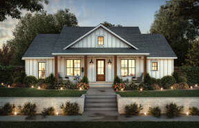 Modern Farmhouse House Plan #4534-00105 Elevation Photo