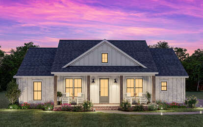 Modern Farmhouse House Plan #4534-00105 Elevation Photo