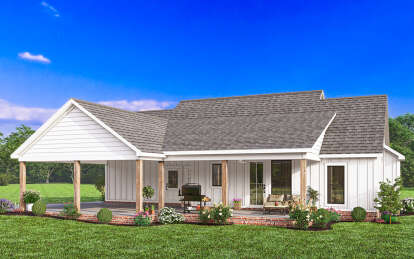 Modern Farmhouse House Plan #4534-00105 Elevation Photo