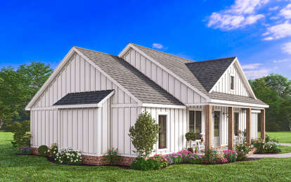Modern Farmhouse House Plan #4534-00105 Elevation Photo