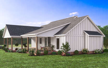 Modern Farmhouse House Plan #4534-00105 Elevation Photo