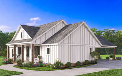 Modern Farmhouse House Plan #4534-00105 Elevation Photo