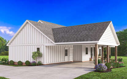 Modern Farmhouse House Plan #4534-00105 Elevation Photo