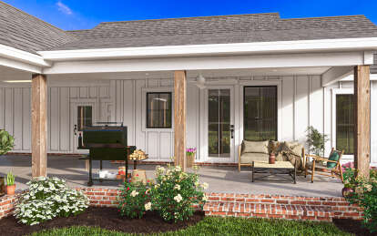 Modern Farmhouse House Plan #4534-00105 Elevation Photo