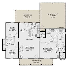Main Floor  for House Plan #4534-00105