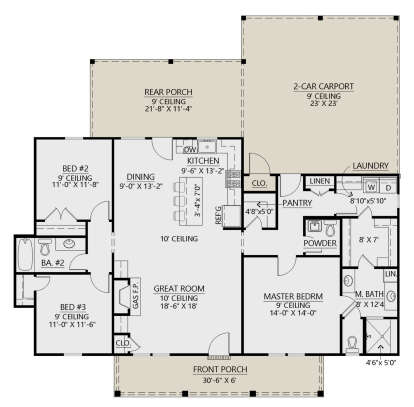 Main Floor  for House Plan #4534-00105