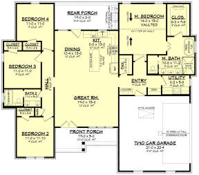 Main Floor  for House Plan #041-00339