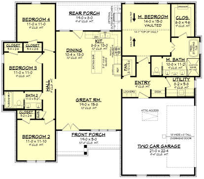 Main Floor  for House Plan #041-00339