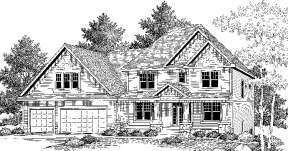 Traditional House Plan #098-00053 Elevation Photo