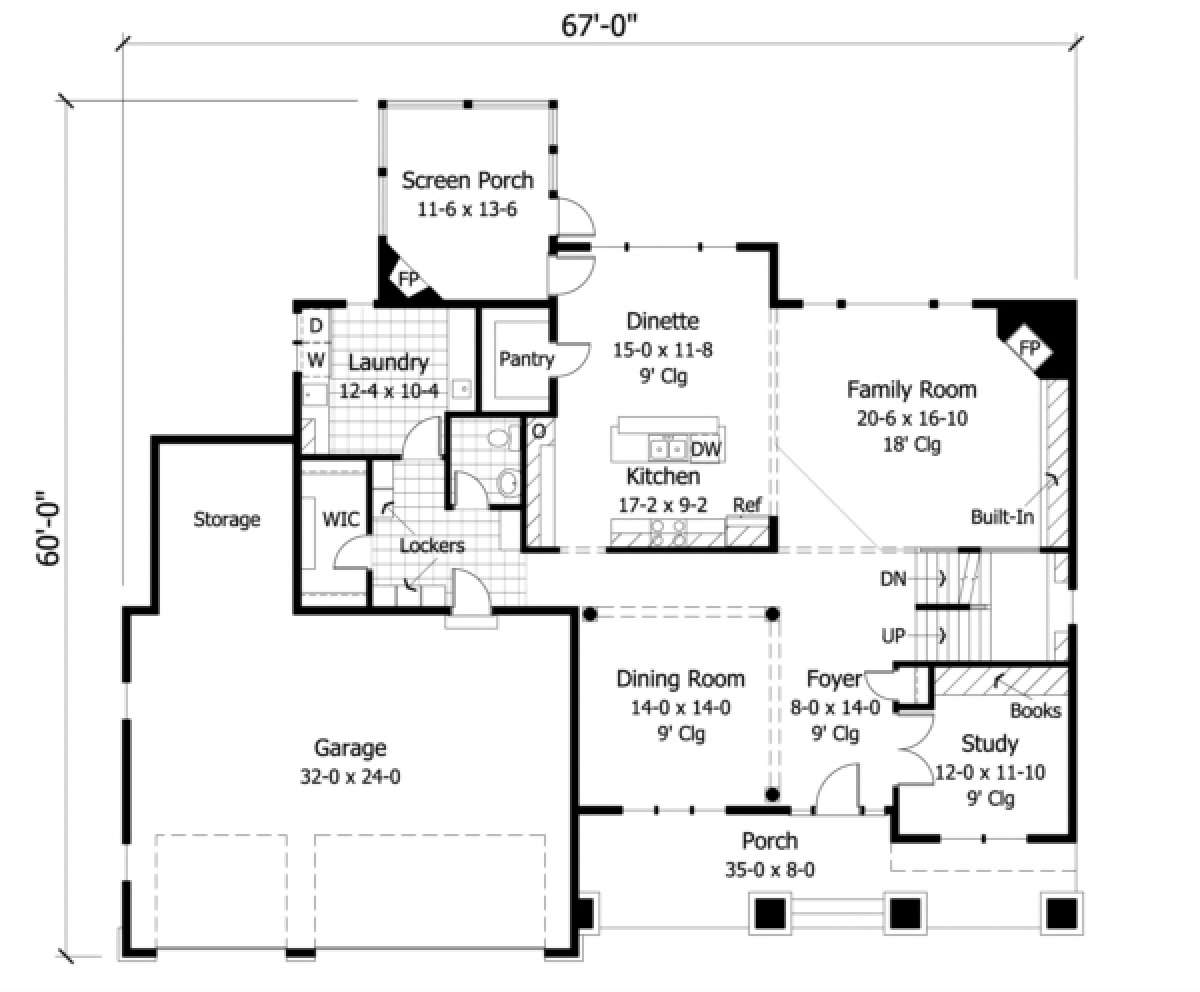 Main Floor for House Plan #098-00053