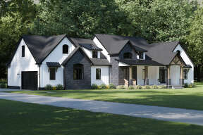 Modern Farmhouse House Plan #1958-00008 Elevation Photo