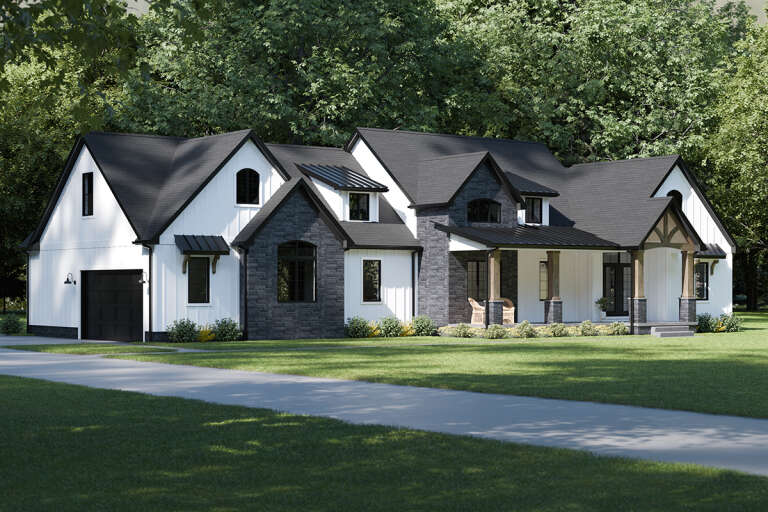 Modern Farmhouse House Plan #1958-00008 Elevation Photo