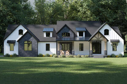 Modern Farmhouse House Plan #1958-00008 Elevation Photo