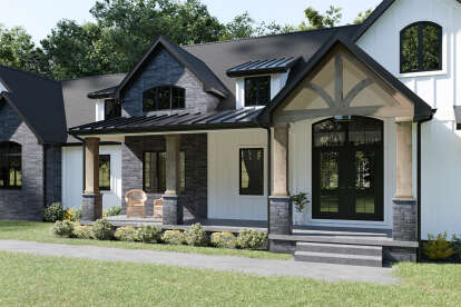 Modern Farmhouse House Plan #1958-00008 Elevation Photo
