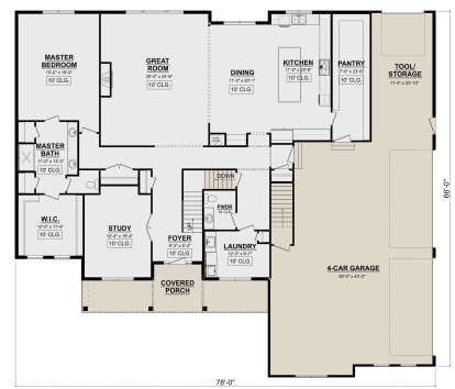 Main Floor  for House Plan #1958-00009