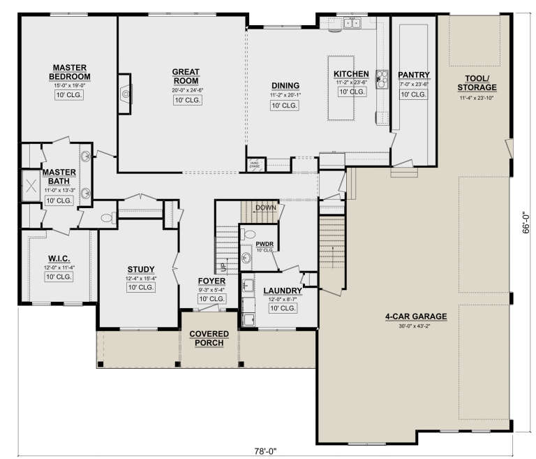 House Plan House Plan #29662 Drawing 1