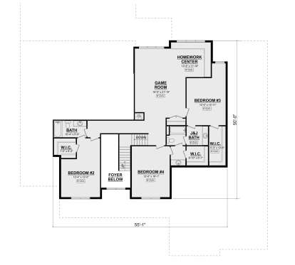 Second Floor for House Plan #1958-00009