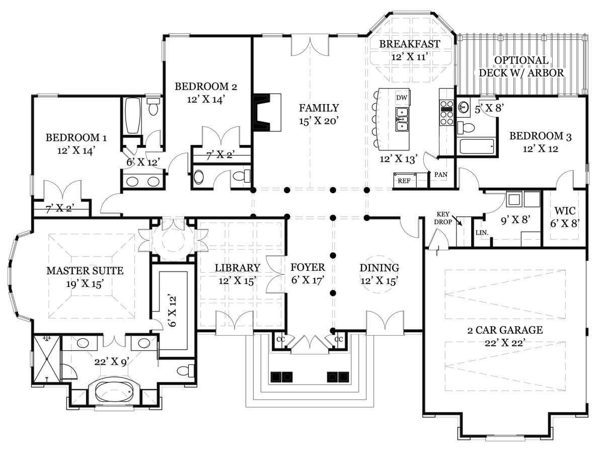 Main Floor  for House Plan #4195-00061