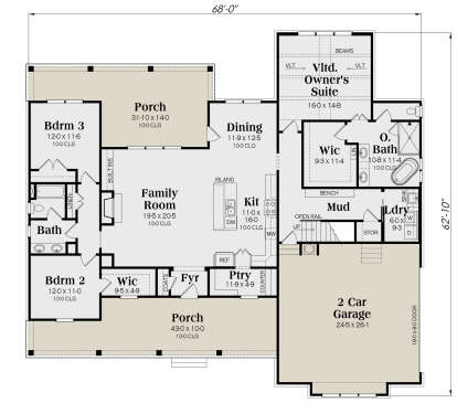 House Plan House Plan #29666 Drawing 1