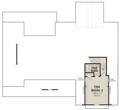 Second Floor for House Plan #009-00370