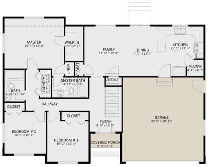 House Plan House Plan #29667 Drawing 1