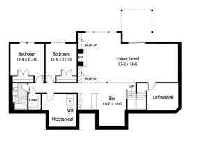 Basement for House Plan #098-00054